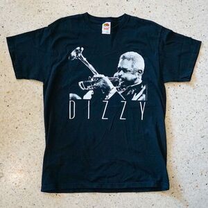 90s Vintage Dizzy Gillespie Graphic T Shirt Large 1997 Gear Ink New Orleans